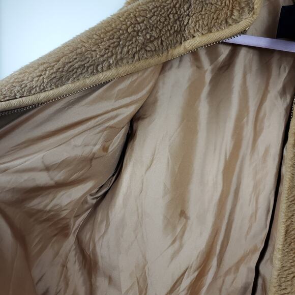 J. Crew Zip-up plush fleece coat in Camel Size S - Picture 9 of 12